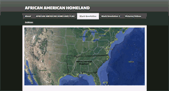 Desktop Screenshot of africanamericanhomeland.com